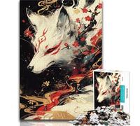 Rompecabezas de 1000 Piezas para Adolescentes El Dios de los Zorros para Adolescentes Juego Familiar antiestrés desafío difícil Regalo de Amigo Secreto (50x75cm)