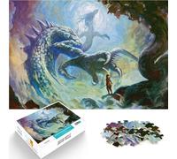 Rompecabezas de 1000 Piezas para Adolescentes El dragón Eterno Juguete Educativo para aliviar el estrés Grandes Regalos y Juguetes 75x50cm