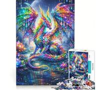 Rompecabezas de 1000 Piezas para Adolescentes El dragón más Bonito de Todos Juego Imposible interacción Entre Padres e Hijos cumpleaños 38x52cm
