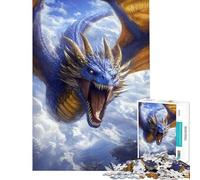 Rompecabezas de 1000 Piezas para Adolescentes El dragón Que se eleva al Cielo Rompecabezas para Adultos Juegos Familiares Una Obra de Arte Juego desafiante Regalos (tamaño 38x26cm)