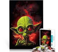 Rompecabezas de 1000 Piezas para Adolescentes El Espacio es Humo alienígena Salvaje Regalos de Juegos desafiantes Una Obra de Arte 38x26cm