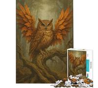 Rompecabezas de 1000 Piezas para Adolescentes El guardián del Bosque otoñal Rompecabezas para Adultos Juguete Decorativo para Pared Arte de Pared cumpleaños y Navidad (38x26cm)