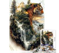 Rompecabezas de 1000 Piezas para Adolescentes El Guardián del Poder de la Selva Juego Educativo Ideal para Parejas Juguetes de decoración para el hogar Regalos para Amigos y Familiares (38x26cm)