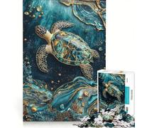 Rompecabezas de 1000 Piezas para Adolescentes: El guardián Eterno de Las Mareas, Arte Kintsugi, Juegos relajantes, desafiantes de completar, Que mejoran el Amor Entre Parejas 50x75cm