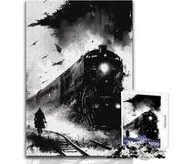 Rompecabezas de 1000 Piezas para Adolescentes, el inquietante Polar Express, Tranquilo, Divertido, para el Tiempo Libre, Ajustado, sin Costuras, Juguete de precisión, tamaño 50x75cm