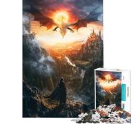 Rompecabezas de 1000 Piezas para Adolescentes El Legado del dragón Diversión en casa Mejora la Memoria Juego Familiar Apto para Mayores de 14 años 38x52cm