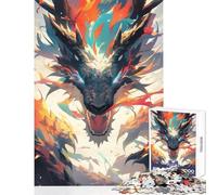 Rompecabezas de 1000 Piezas para Adolescentes el Mejor dragón de Anime Juguete Educativo Grandes Regalos y Juguetes Juego de ingenio Entrena tu Cerebro y Tus Manos tamaño 38x52cm