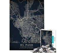 Rompecabezas de 1000 Piezas para Adolescentes El Paso Estados Unidos Rompecabezas para Adultos Juego práctico Ideal para Pasar el Tiempo en casa cumpleaños (Tamaño 38x26cm)