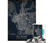 Rompecabezas de 1000 Piezas para Adolescentes El Paso Estados Unidos Rompecabezas para Adultos Juegos Familiares decoración del hogar Regalos de cumpleaños (tamaño 50x75cm)