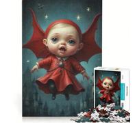 Rompecabezas de 1000 Piezas para Adolescentes El pequeño Vampiro Rojo Juego Educativo Actividades Divertidas para Hacer en casa fortalece el Amor Entre Parejas 38x26cm