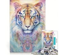 Rompecabezas de 1000 Piezas para Adolescentes El Poder del Tigre Juegos relajantes Actividades Divertidas para Hacer en casa cumpleaños 50x75cm