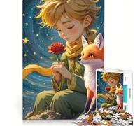 Rompecabezas de 1000 Piezas para Adolescentes El Principito con el Zorro y la Rosa Juegos Educativos Entrena tu Cerebro y Manos Colección de Artistas Bellas Artes 50x75cm