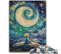 Rompecabezas de 1000 Piezas para Adolescentes: El Principito del Cielo Nocturno, un desafío difícil para aliviar el estrés, un Amigo Secreto, Regalos para Mayores de 14 años, 26x38cm