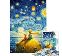 Rompecabezas de 1000 Piezas para Adolescentes El Principito y el Zorro Rompecabezas para Adultos Juegos Familiares Decoración del hogar Regalos de cumpleaños y únicos (Tamaño 38x26cm)