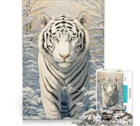 Rompecabezas de 1000 Piezas para Adolescentes El reinado del Tigre Blanco Juegos Familiares Actividades Divertidas en casa colección de Artistas Bellas Artes 50x75cm