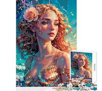 Rompecabezas de 1000 Piezas para Adolescentes El Resplandor de Afrodita Nacido del mar y la luz del Sol Juego Educativo para aliviar el estrés Juguetes para armar Regalo de cumpleaños (38x26cm)