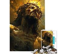 Rompecabezas de 1000 Piezas para Adolescentes El Sacrificio de Jesús Juegos relajantes Que desafían la Inteligencia Juguetes adictivos Regalo Divertido para la decoración del hogar (Tamaño 75x50cm)