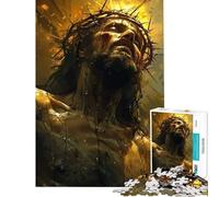 Rompecabezas de 1000 Piezas para Adolescentes El Sacrificio de Jesús Juegos relajantes Que desafían la Inteligencia Juguetes adictivos Regalo Divertido para la decoración del hogar (Tamaño 38x52cm)