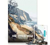 Rompecabezas de 1000 Piezas para Adolescentes El Sendero de la Nutria Sudáfrica Obra de Arte Decoración Impecable Juguete para ejercitar la Mente Juego para Relajarse Regalo Divertido de Navidad