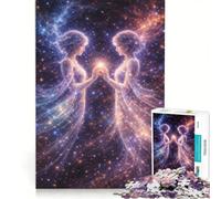 Rompecabezas de 1000 Piezas para Adolescentes El Signo Zodiacal de los Gemelos Géminis Juguetes antiestrés difícil y desafiante cumpleaños 50x75cm