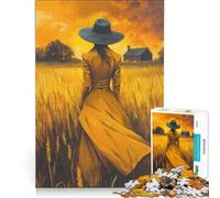 Rompecabezas de 1000 Piezas para Adolescentes El soñador de los Campos Juego Imposible interacción Entre Padres e Hijos Regalo de Juego desafiante 38x26cm