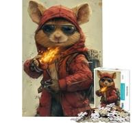 Rompecabezas de 1000 Piezas para Adolescentes El Sr Rata Ayuda a ejercitar el Cerebro Una Obra de Arte Juegos Divertidos Apto para Mayores de 14 años (38x52cm)