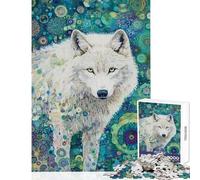Rompecabezas de 1000 Piezas para Adolescentes El susurro del Lobo Blanco Rompecabezas para Adultos Juguete Decoración de Pared Difícil Oferta como Regalo para Toda la Familia (Tamaño 50x75cm)