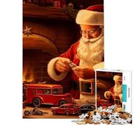 Rompecabezas de 1000 Piezas para Adolescentes El Taller de Santa Claus Difícil y desafiante Decoración de Pared Juguetes DIY para Mayores de 14 años Juego de Rompecabezas Incluido (38x52cm)