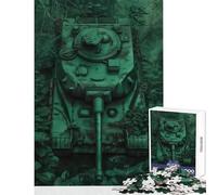 Rompecabezas de 1000 Piezas para Adolescentes El Tanque camuflado Juguete Educativo Gran Regalo para cumpleaños y Navidad Tamaño 50x75cm