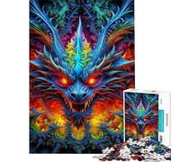 Rompecabezas de 1000 Piezas para Adolescentes El Triunfo del dragón Rompecabezas antiestrés Juguete de análisis y lógica Que supone un Reto para completar (Tamaño 38x26cm)