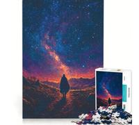 Rompecabezas de 1000 Piezas para Adolescentes El vagabundo Solitario bajo un Cielo Estrellado con Nebulosa Juegos educativos Actividades Divertidas para Hacer en casa colección de Artistas