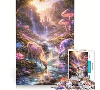 Rompecabezas de 1000 Piezas para Adolescentes El Valle Oculto de los Ciervos Luminosos Juegos educativos Actividades Divertidas para Hacer en casa colección de Artistas Bellas Artes 50x75cm