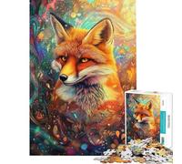 Rompecabezas de 1000 Piezas para Adolescentes El Zorro en el país de Las Maravillas Juego Educativo Juguetes educativos Juegos Regalos de Amigo Invisible Actividades Familiares (tamaño 38x52cm)