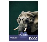Rompecabezas De 1000 Piezas para Adolescentes Elephant Animal Funny Rompecabezas para Adolescentes Juego De Ingenio Regalos para Mujeres Desafiante De Completar 70x50cm/1000pcs