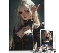 Rompecabezas de 1000 Piezas para Adolescentes Elfo de Sangre Vampiro necrófago decoración del hogar Juguetes Regalo para cumpleaños Juegos Familiares descompresión Intelectual tamaño 38x26cm