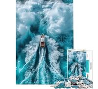 Rompecabezas de 1000 Piezas para Adolescentes Emocionante Paseo en Barco por el océano Rompecabezas para Adultos Juguete Decorativo para la Pared Arte para Reducir el estrés Regalos (Tamaño 38x26cm)