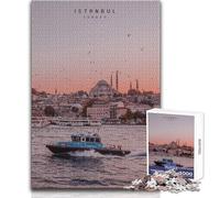 Rompecabezas de 1000 Piezas para Adolescentes en Estambul Diversión Familiar y Noche de Juegos Análisis y lógica Regalo de cumpleaños Tamaño 38x26cm