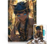 Rompecabezas de 1000 Piezas para Adolescentes Encantadores felinos místicos Actividad Familiar Decoración artística del hogar 75x50cm