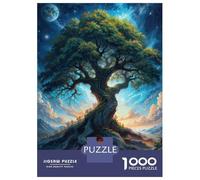 Rompecabezas De 1000 Piezas para Adolescentes Enchanted Cosmic Tree Rompecabezas para Adultos Juegos Relajantes Decoración Desafío Educativo 70x50cm/1000pcs