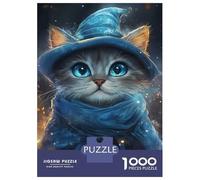 Rompecabezas De 1000 Piezas para Adolescentes Enchanted Feline Sorcerer -1 Rompecabezas DIY Juguetes Mejora La Memoria Oferta como Regalo para Toda La Familia 52x38cm/1000pcs