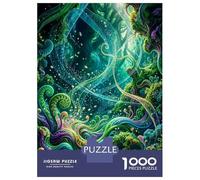 Rompecabezas De 1000 Piezas para Adolescentes Enchanted Forest A Whimsical Dreamscape Rompecabezas Juegos De Relajación Análisis Y Lógica Desafío Educativo 52x38cm/1000pcs
