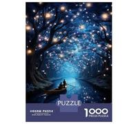 Rompecabezas De 1000 Piezas para Adolescentes Enchanted Forest Boat Ride Rompecabezas para Adultos Juguetes De Bricolaje Montaje De Patrones Ayuda A Ejercitar El Cerebro 70x50cm/1000pcs