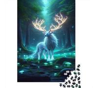 Rompecabezas De 1000 Piezas para Adolescentes Enchanted Forest Fantasy Deer Rompecabezas para Adultos Juegos Divertidos Decoración Perfecta Regalo De Cumpleaños, Regalos, 38x26cm/1000pcs