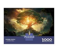 Rompecabezas De 1000 Piezas para Adolescentes Enchanted Forest Waterfall Rompecabezas para Adultos Juegos Relajantes Mejora La Memoria Ayuda A Ejercitar El Cerebro 70x50cm/1000pcs