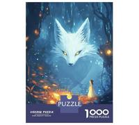 Rompecabezas De 1000 Piezas para Adolescentes Enchanted Forest with Giant Fox Spirit Rompecabezas para Adultos Juegos Familiares Corte De Precisión Regalos Y Cumpleaños Únicos 70x50cm/1000pcs