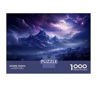 Rompecabezas De 1000 Piezas para Adolescentes Enchanted Mountain Night Sky Rompecabezas Juegos Divertidos para La Diversión Familiar Oferta como Regalos para Toda La Familia 70x50cm/1000pcs