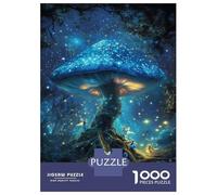 Rompecabezas De 1000 Piezas para Adolescentes Enchanted Mushroom Glow Rompecabezas para Adultos Juguetes Antiestrés Decoración del Hogar Gran Regalo para Jugar 52x38cm/1000pcs