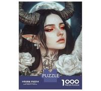 Rompecabezas De 1000 Piezas para Adolescentes Enchanted Rose Beauty Rompecabezas DIY Juguetes Mejora La Memoria Oferta como Regalo para Toda La Familia 70x50cm/1000pcs