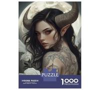Rompecabezas De 1000 Piezas para Adolescentes Enchanted Rose Demoness Rompecabezas para Adolescentes Juegos Relajantes Montaje De Patrones Regalos para Amigos Y Familiares 70x50cm/1000pcs