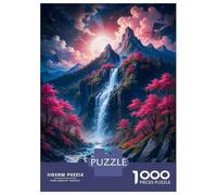 Rompecabezas De 1000 Piezas para Adolescentes Enchanted Waterfall Landscape Rompecabezas para Adultos Juego Práctico Mejora La Memoria Regalo De Cumpleaños, Regalos, 38x26cm/1000pcs